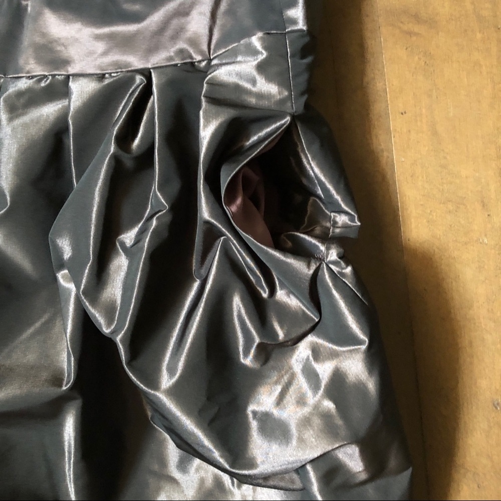 Banana Republic Brown Metallic Pleated Mini Skirt - Picture 6 of 6